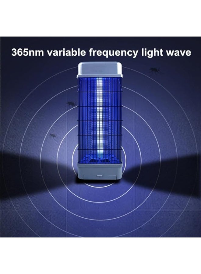الشبح جهاز الذكي لقتل البعوض بمصباح صاعق كهربائي أصلي 3800 فولت مع ضوء UV بقوة 22-25 واط – قاتل الحشرات الطائرة – أفضل جهاز صاعق للبعوض والذباب – مصيدة للبعوض والذباب – للاستخدام الداخلي والخارجي – أبيض - Image 4